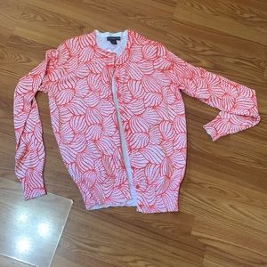 Covington sweater size L. Orange and white